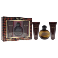 Halston Z-14 by Halston 3pc Gift Set 4.2 oz Cologne + After Shave Balm + Hair & Body Wash for Men